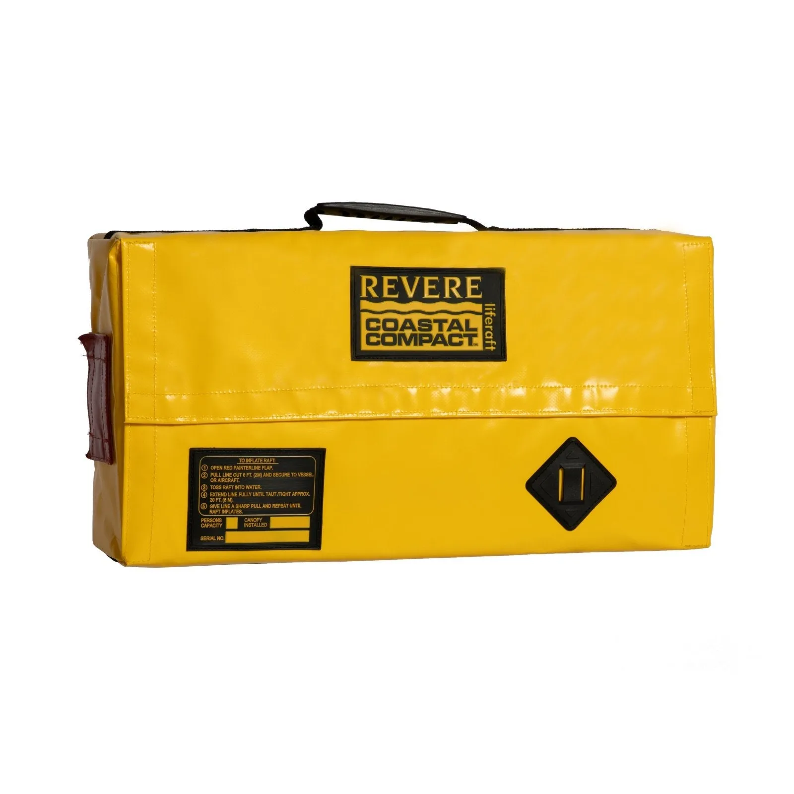 Revere Coastal Compact Life Raft, 2-6 Person, Valise Bag