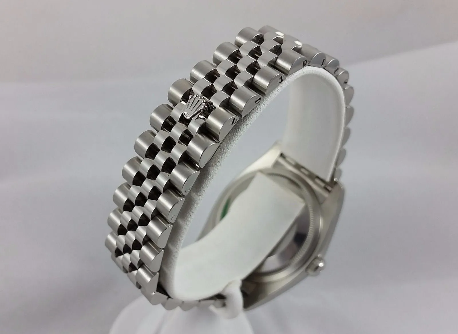 Rolex Stainless Steel 36mm Datejust 116200 Custom Diamond Bezel & White Mother-O