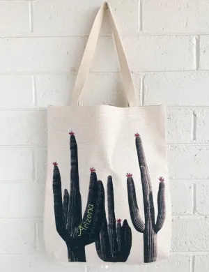 Saguaro Tote Bag, College Student Gift, Mother's Day Gift,Christmas Gift
