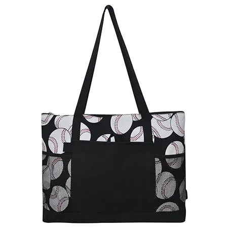 !SALE! Baseball NGIL Mesh Side Pocket Tote Bag