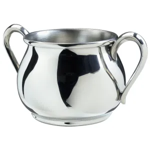 Salisbury Bulged Double Handle Pewter Baby Cup