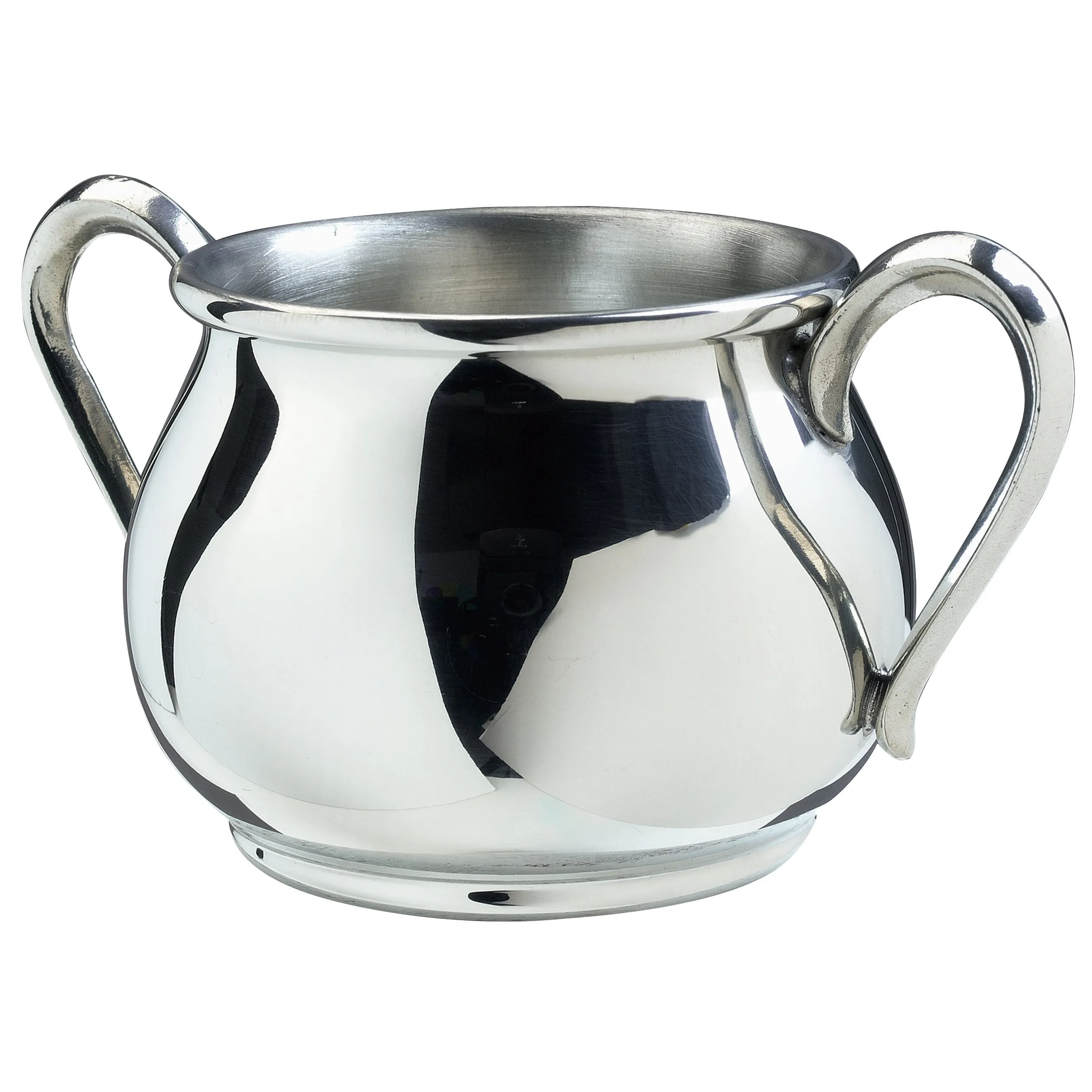 Salisbury Bulged Double Handle Pewter Baby Cup