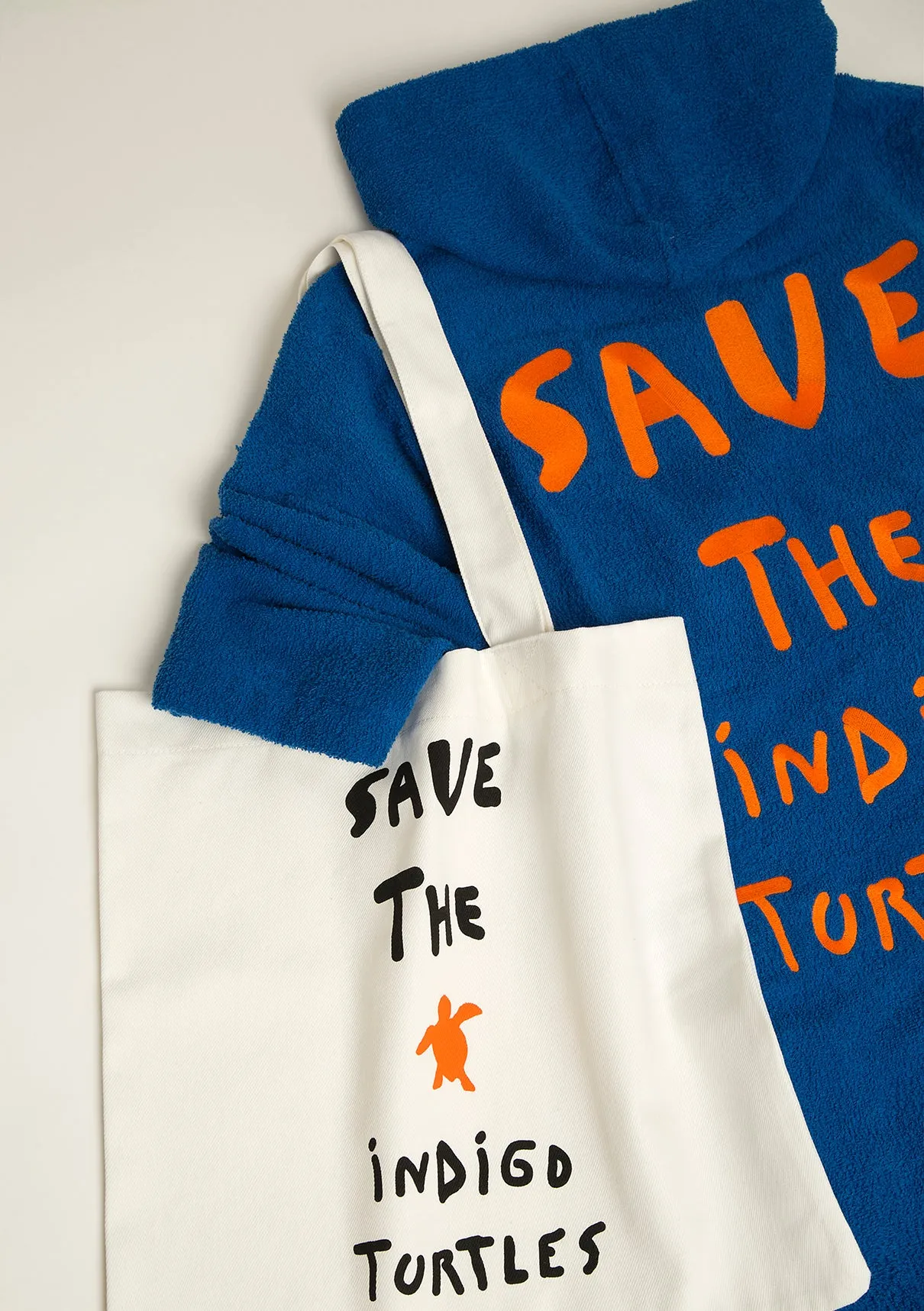 Save The Indigo Turtles Printed Tote Bag