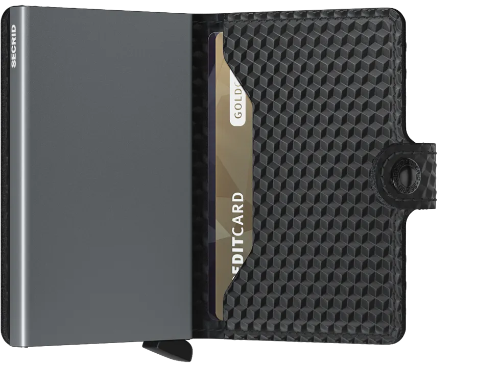 Secrid Mini Wallet - Cubic Black / Titanium