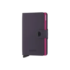 Secrid Mini Wallet Matte Dark Purple-Fuchsia