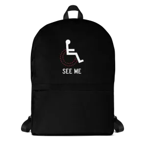 See Me (Not My Disability) Black Backpack