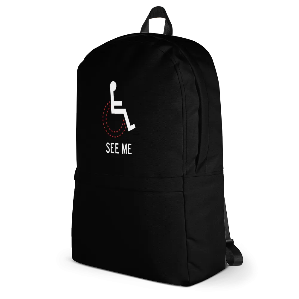 See Me (Not My Disability) Black Backpack