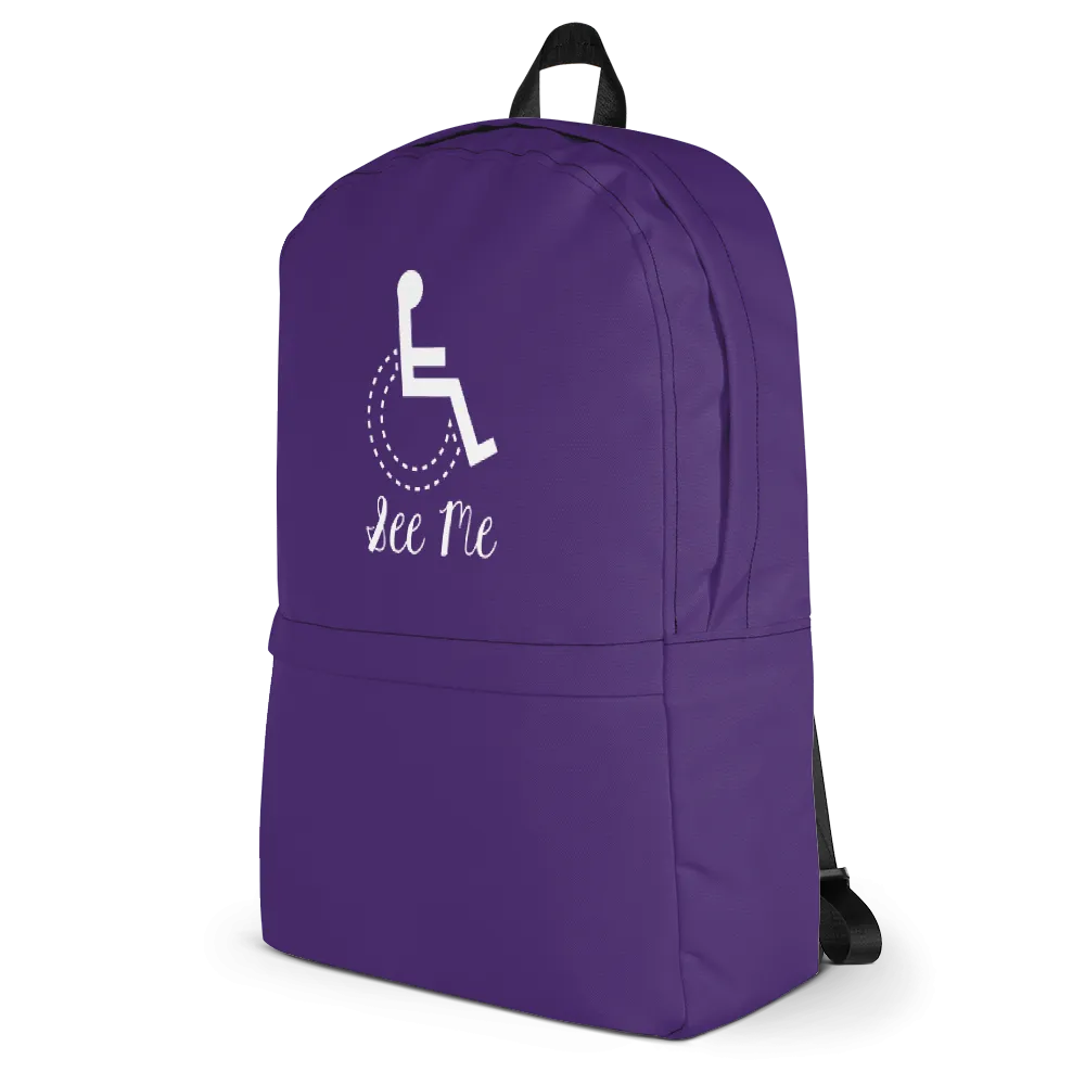 See Me (Not My Disability) Purple Backpack