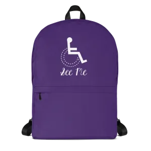 See Me (Not My Disability) Purple Backpack