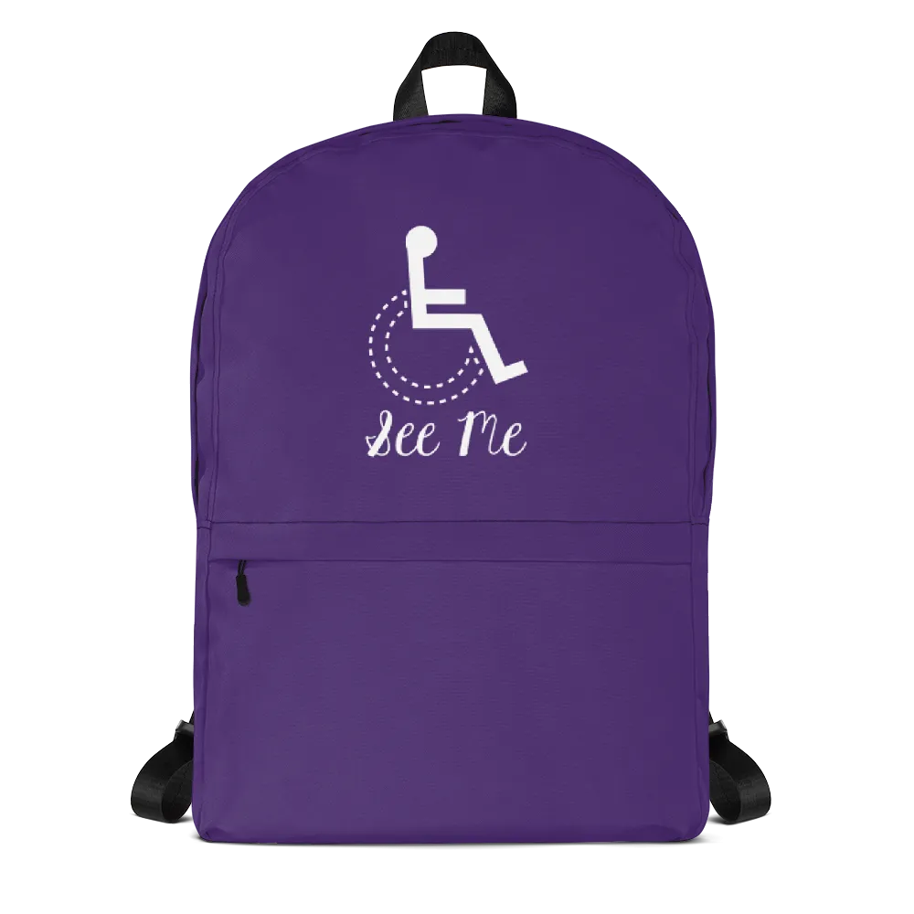 See Me (Not My Disability) Purple Backpack