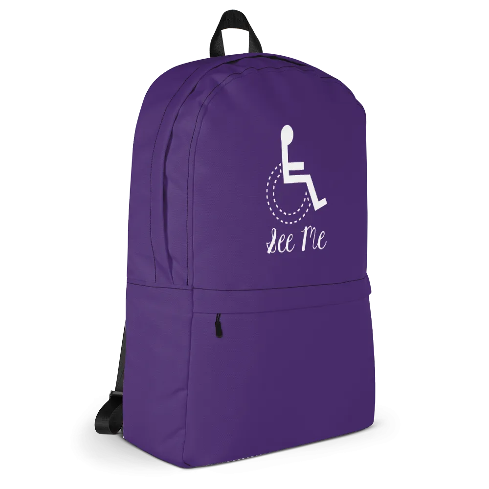 See Me (Not My Disability) Purple Backpack