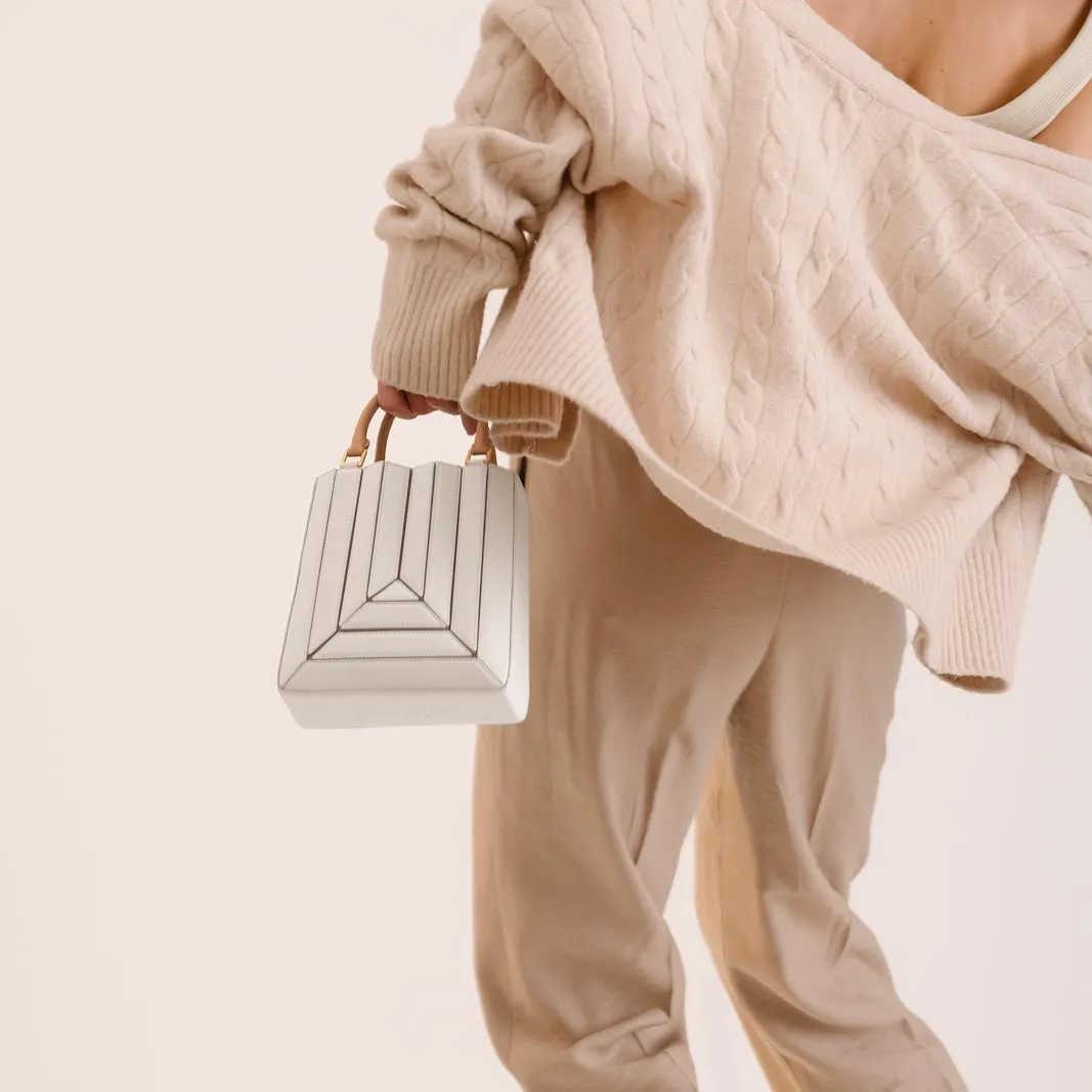 Sera Tall Tote Mini - Off White