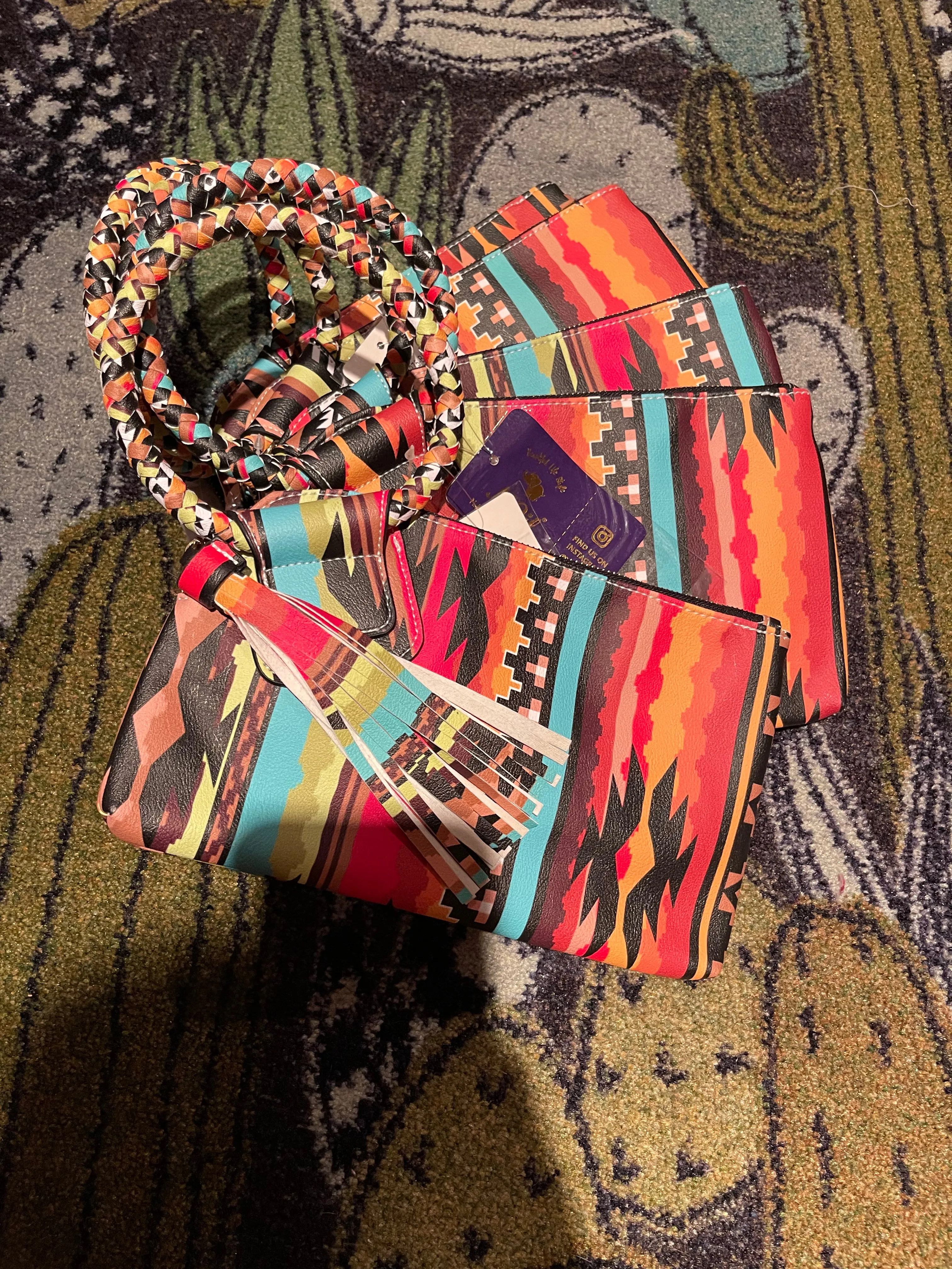 Serape bangle clutch