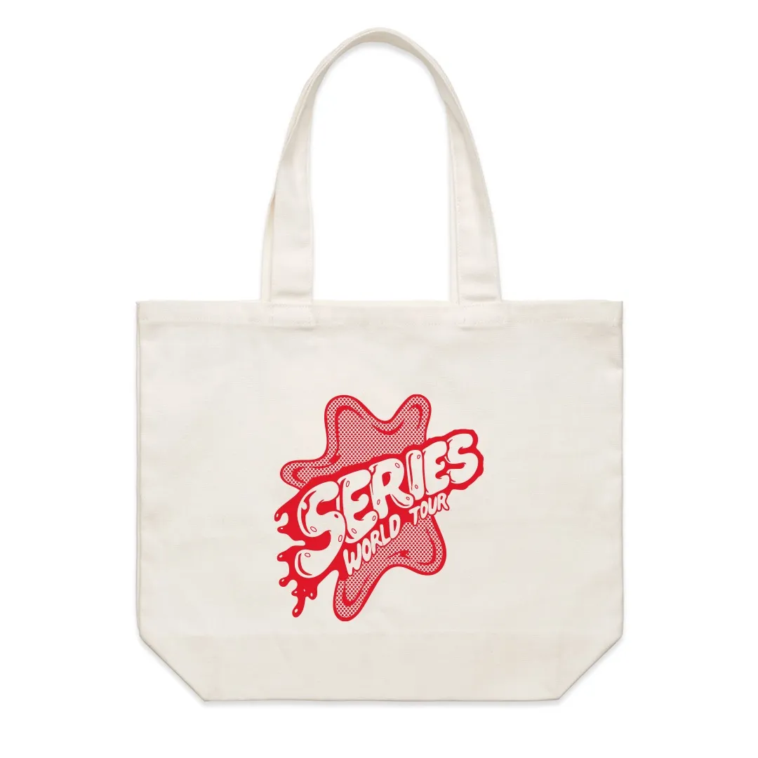 SERIES WORLD AMOEBA TOTE BAG - CREAM