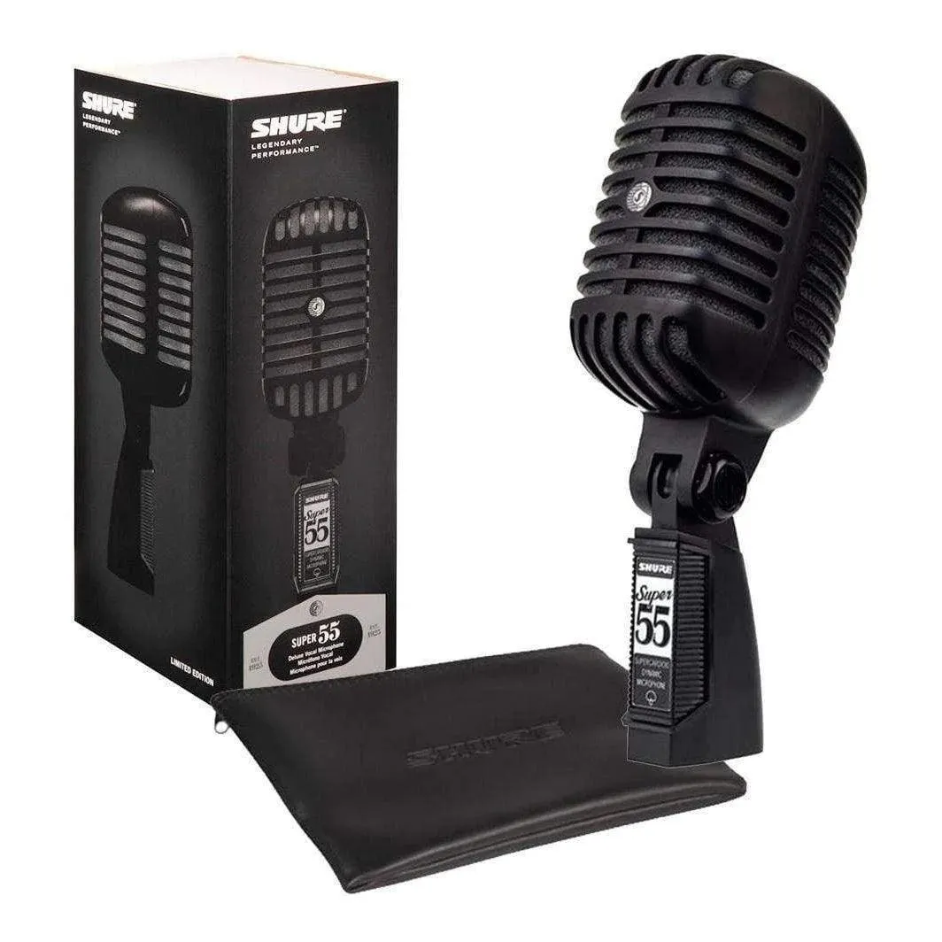 Shure Super 55 Deluxe Dynamic Microphone - Black