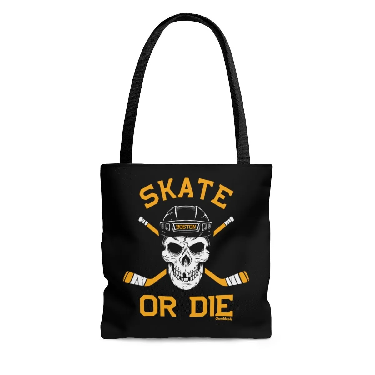 Skate or Die Boston Hockey Fan Tote Bag
