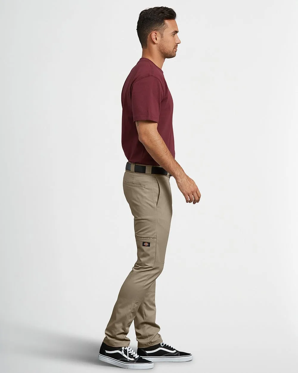 SKINNY DOUBLE KNEE WORK PANT