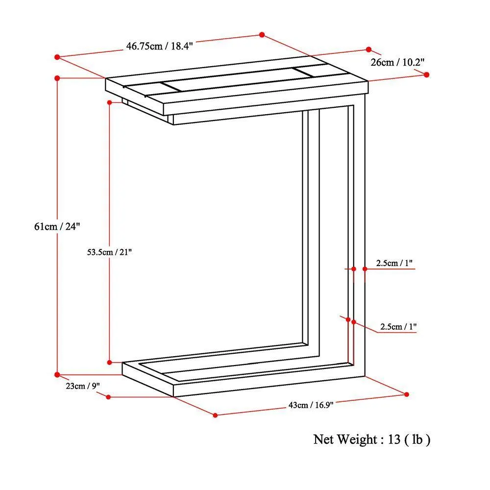 Skyler C Side Table in Mango