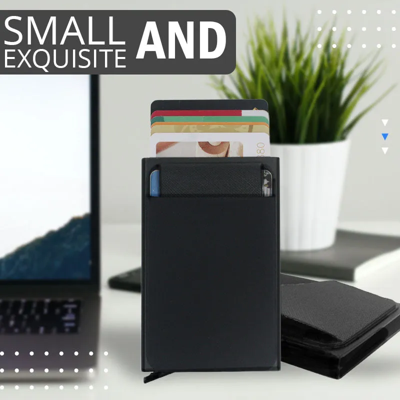 Slim Aluminum Pop Up RFID Card