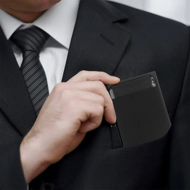 Slim Aluminum Pop Up RFID Card