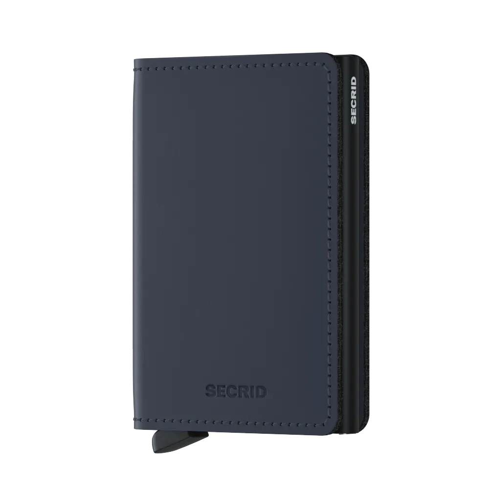 Slimwallet Matte NightBlue RFID Secure