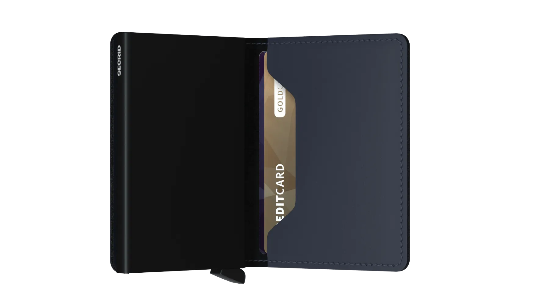 Slimwallet Matte NightBlue RFID Secure