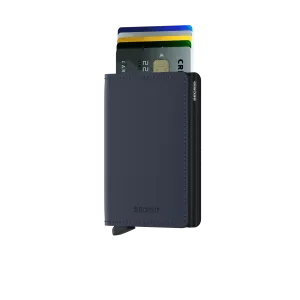 Slimwallet Matte NightBlue RFID Secure