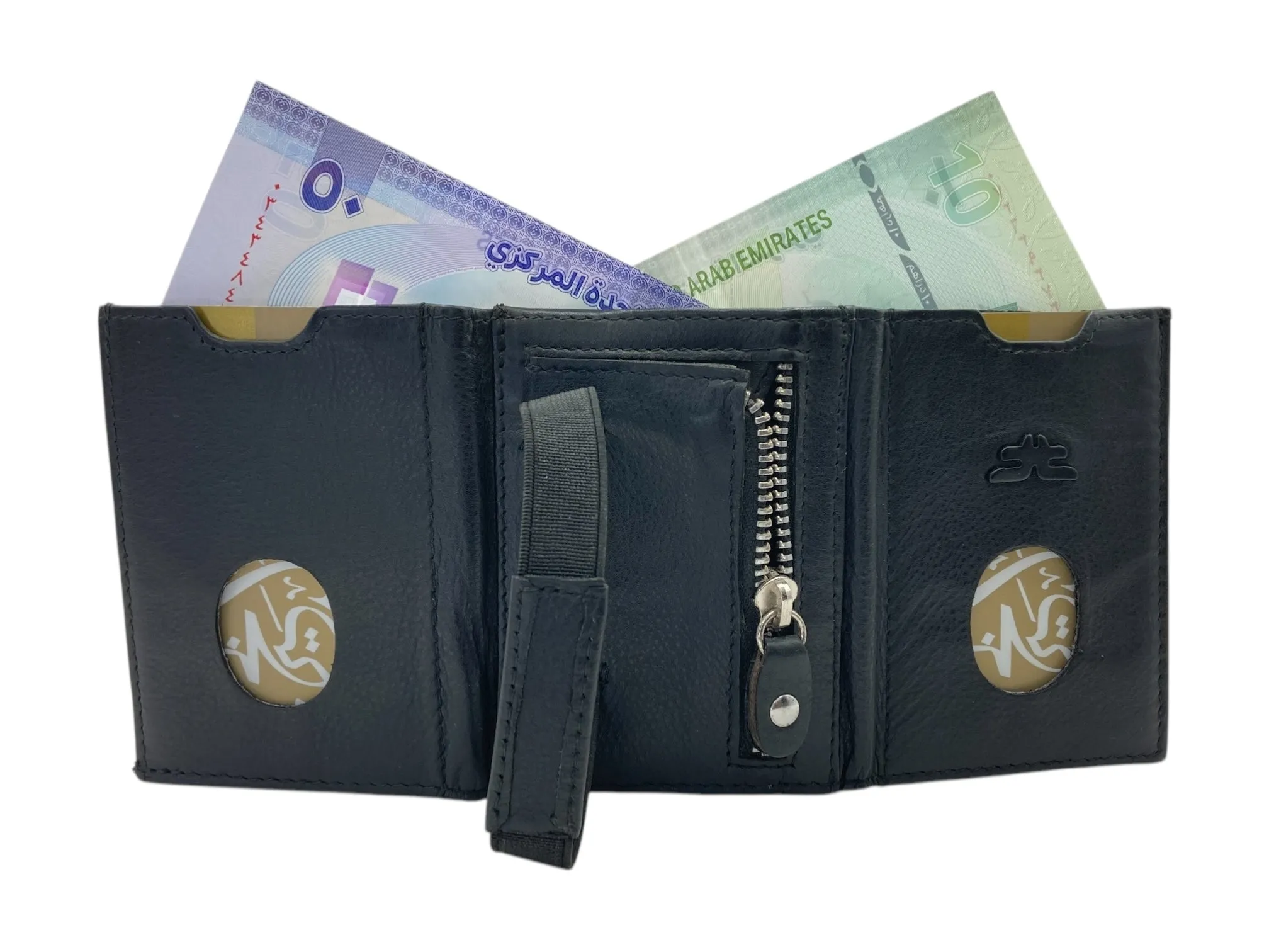 Small Trifold Wallet Compact Size # 4519[ZIP]