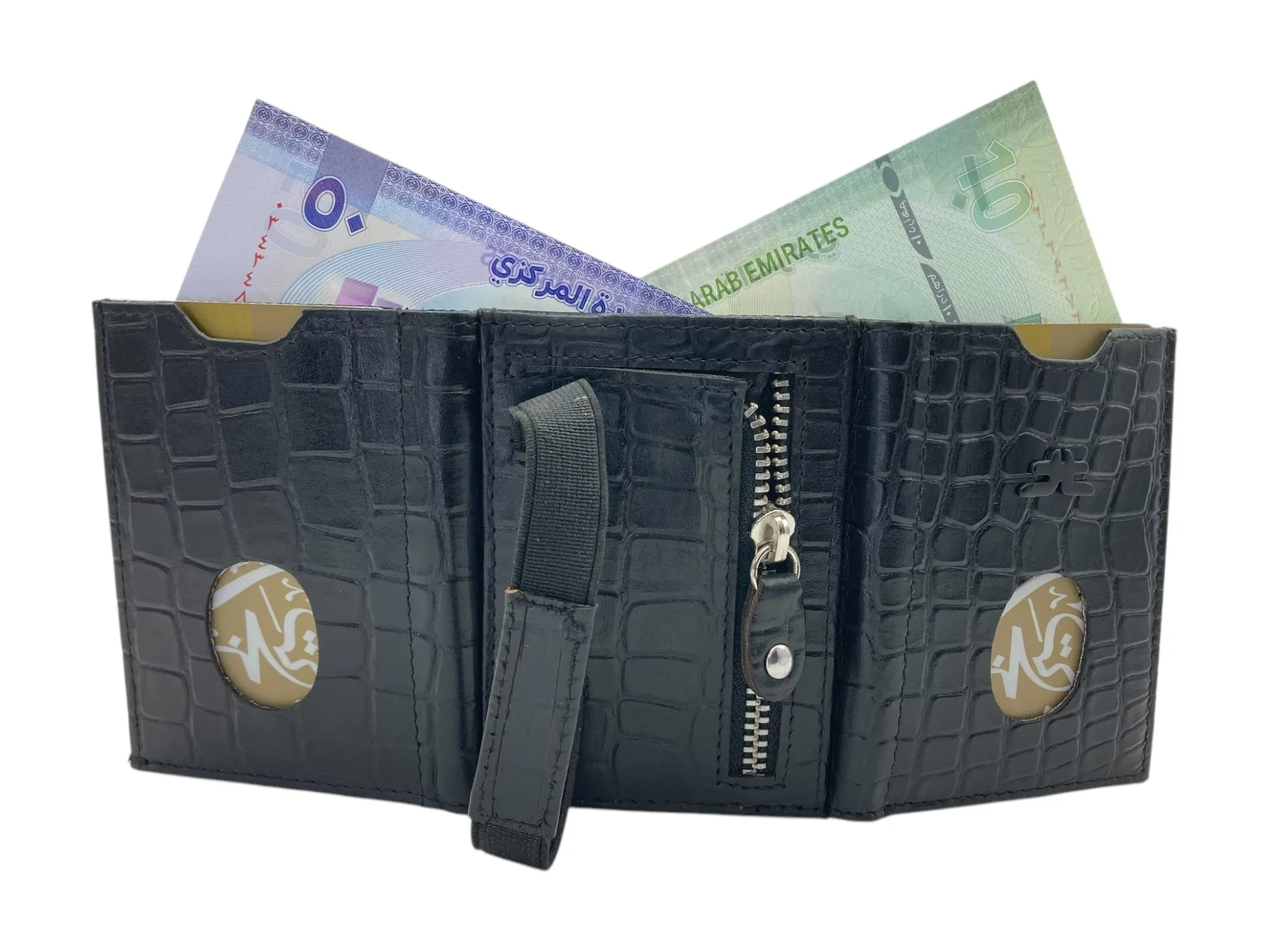 Small Trifold Wallet Compact Size # 4519[ZIP]
