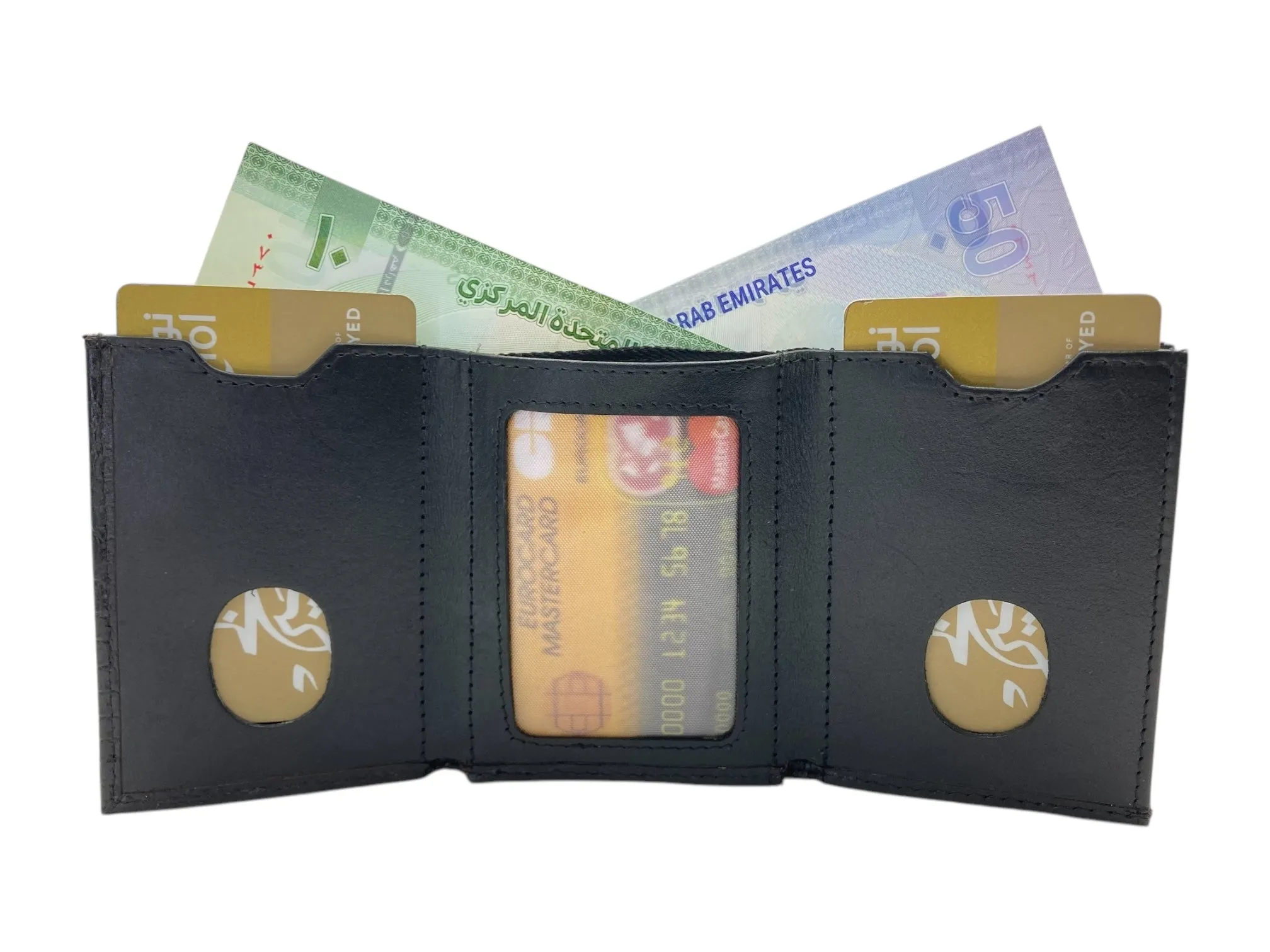 Small Trifold Wallet Compact Size # 4519[ZIP]