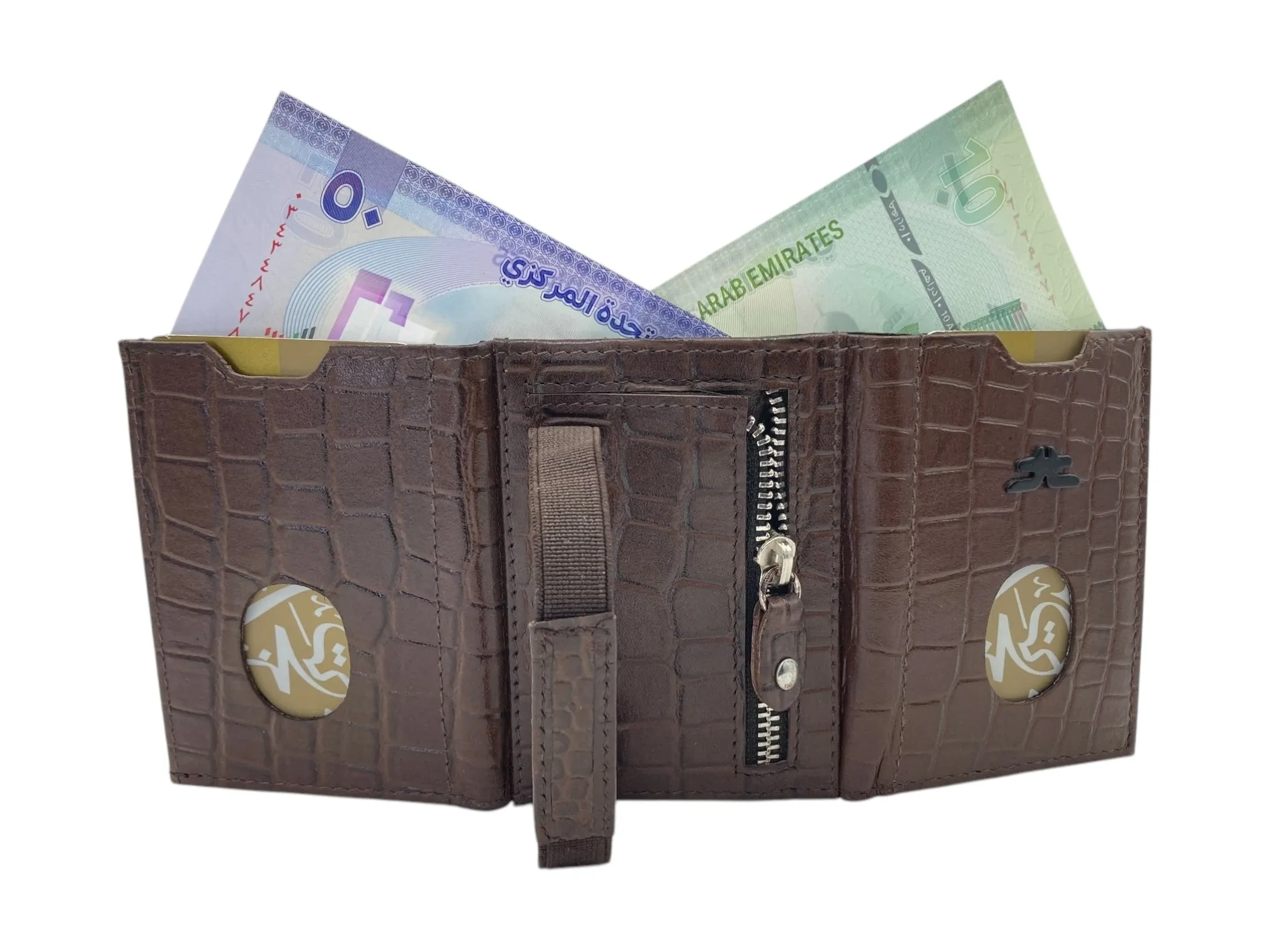 Small Trifold Wallet Compact Size # 4519[ZIP]