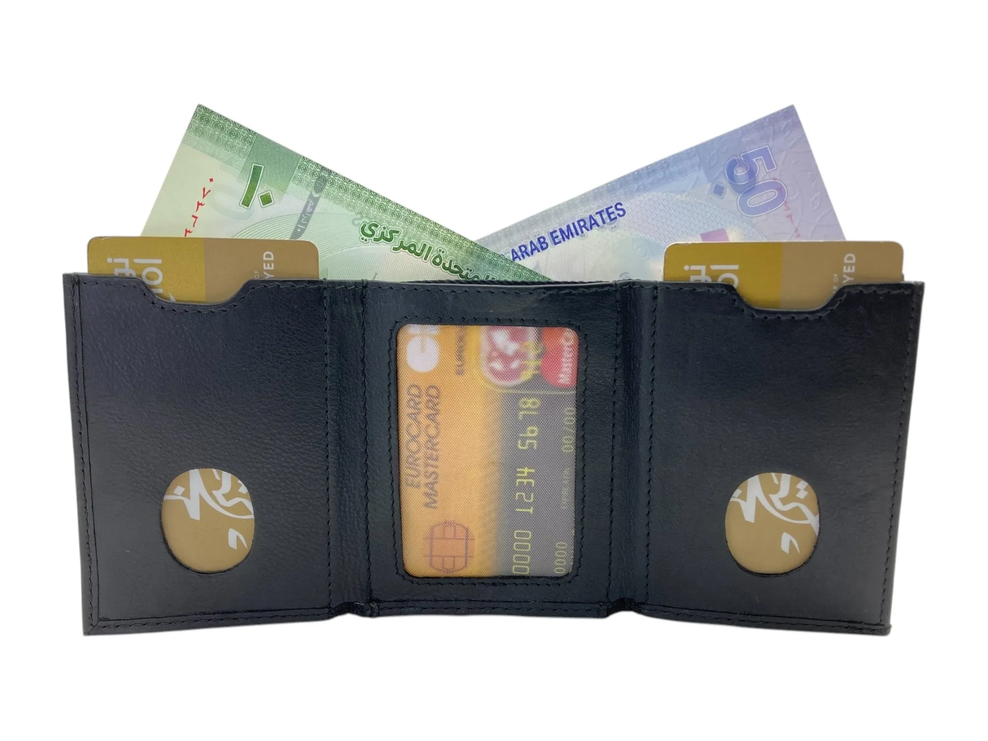 Small Trifold Wallet Compact Size # 4519[ZIP]