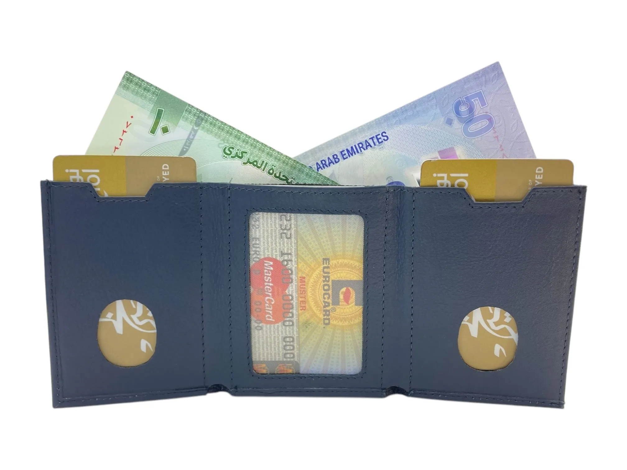 Small Trifold Wallet Compact Size # 4519[ZIP]