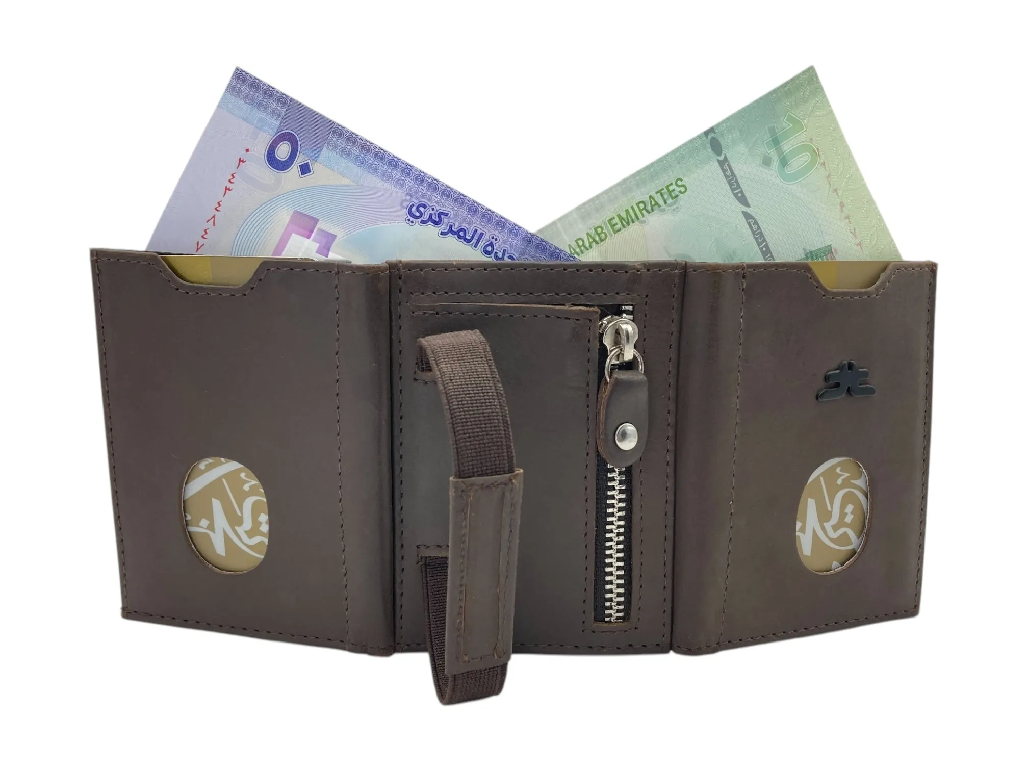 Small Trifold Wallet Compact Size # 4519[ZIP]