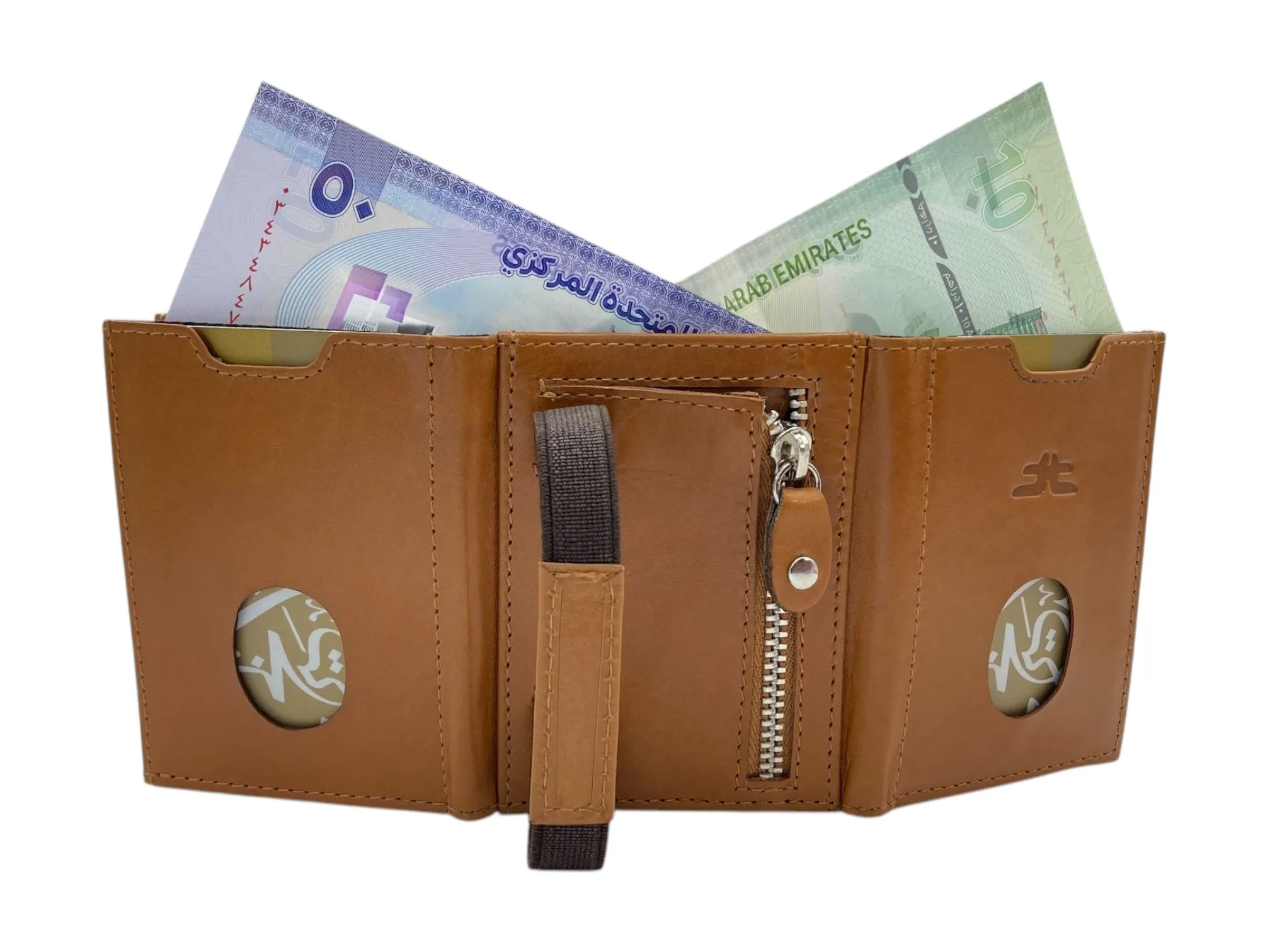 Small Trifold Wallet Compact Size # 4519[ZIP]