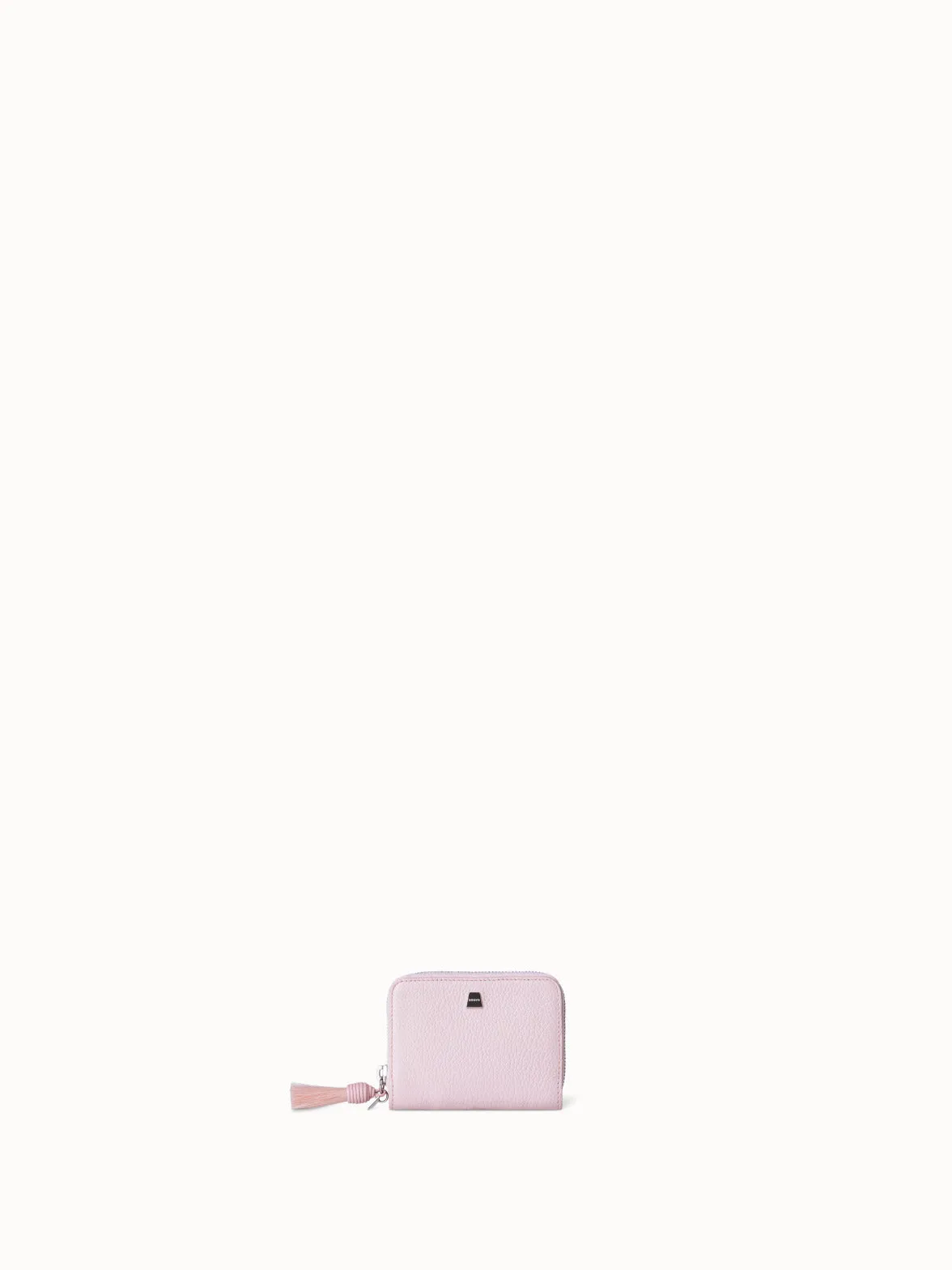 Small Zip Around Wallet in Leather