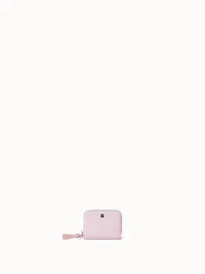Small Zip Around Wallet in Leather