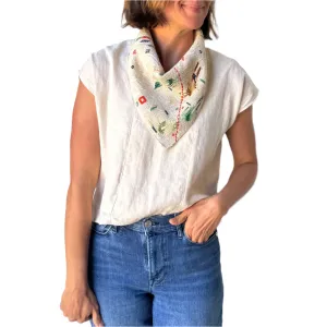 Snap Bandana - Linen Backing