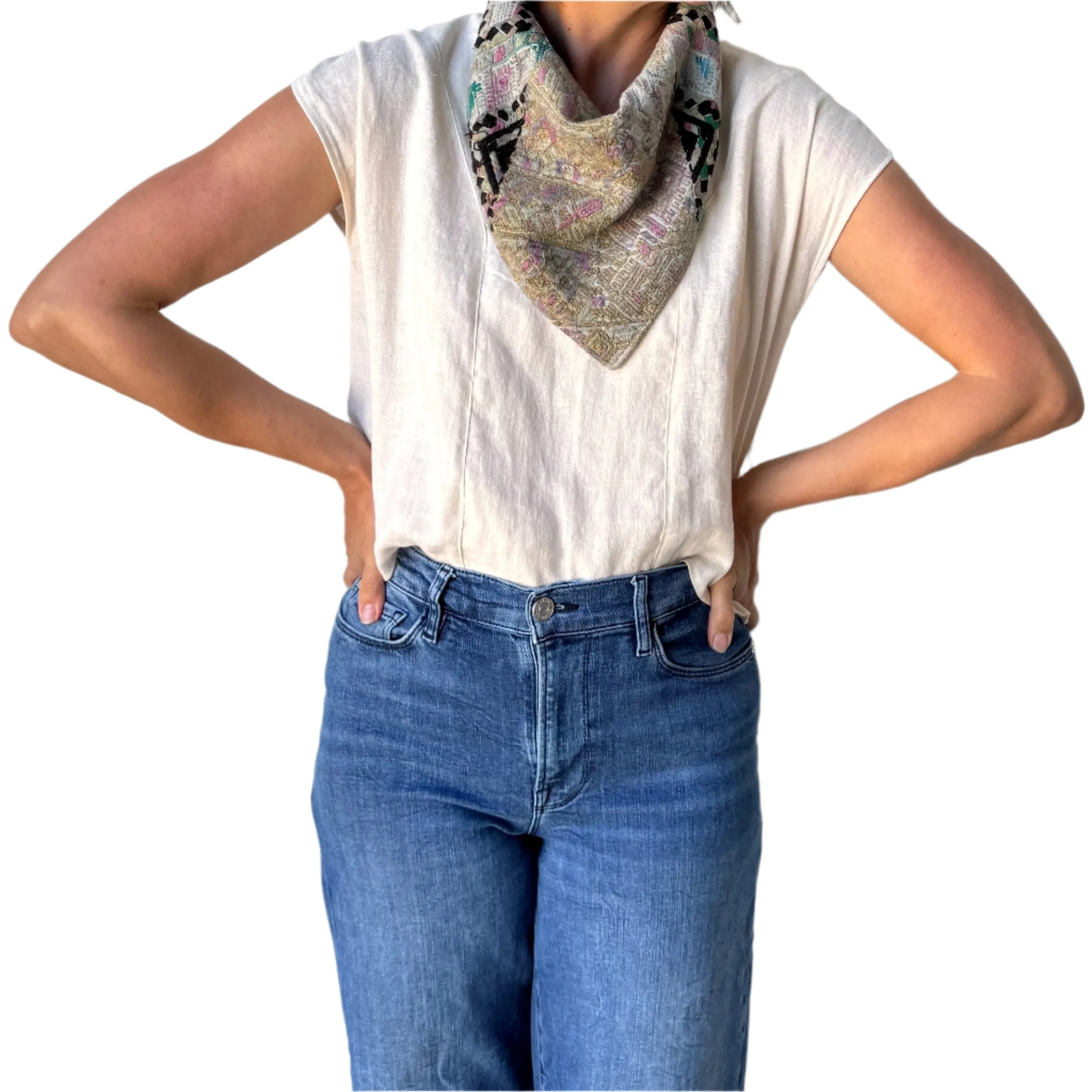 Snap Bandana - Linen Backing