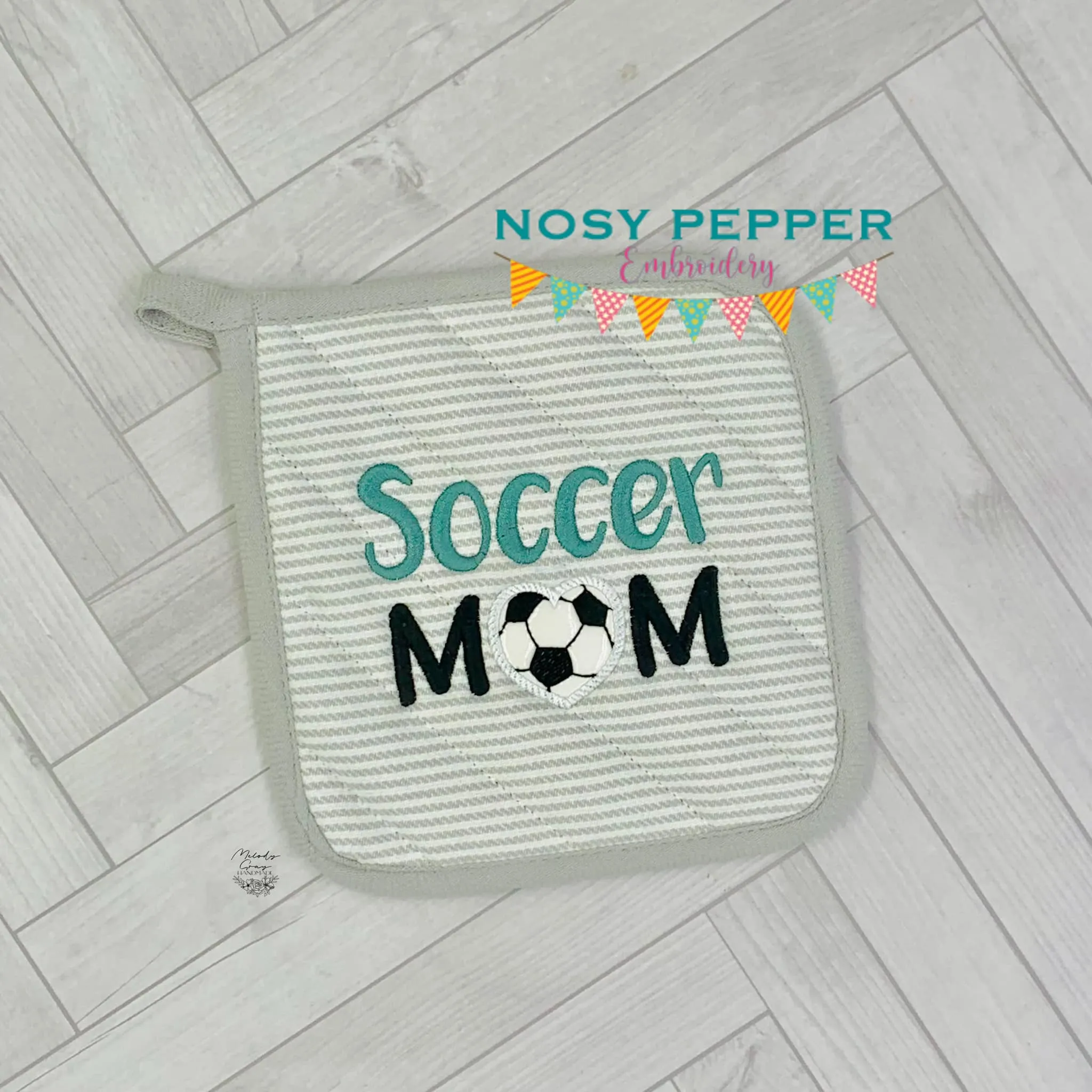 Soccer Mom Applique machine embroidery design (5 sizes included) DIGITAL DOWNLOAD