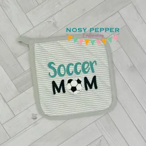 Soccer Mom Applique machine embroidery design (5 sizes included) DIGITAL DOWNLOAD