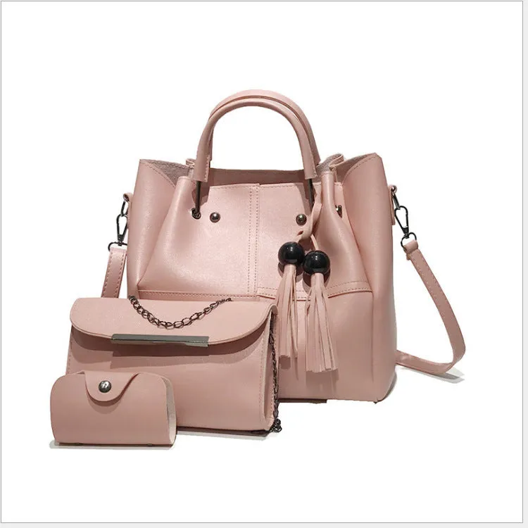 Solid Color Three-piece Shoulder Bag
