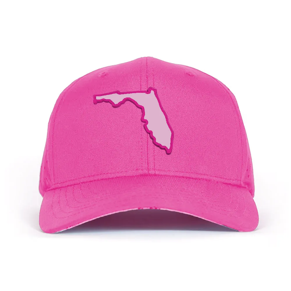 Special Edition Performance Snapback | Florida Palm Tree | Bright Pink