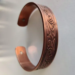 Spiral Pattern Copper Magnetic Bracelet