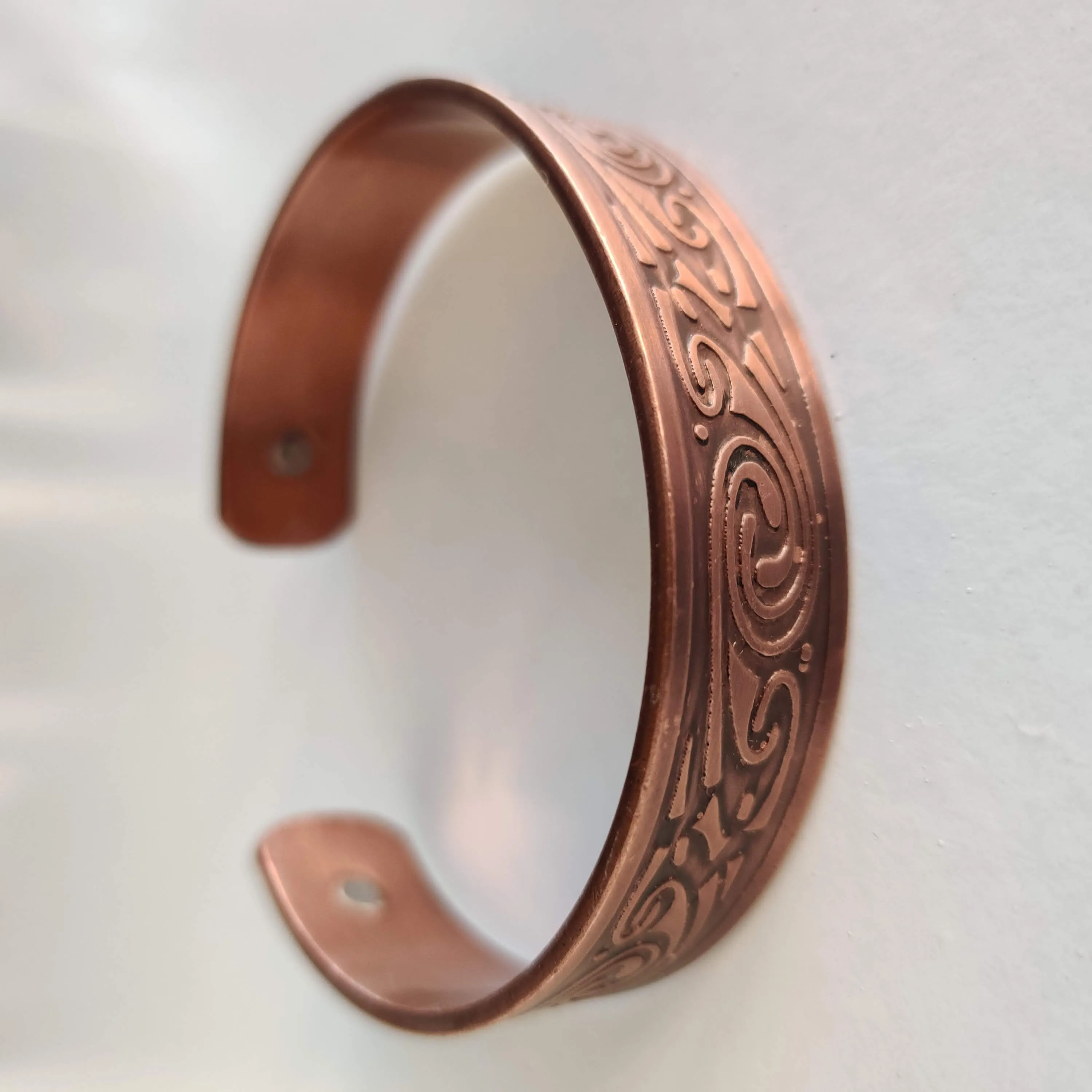Spiral Pattern Copper Magnetic Bracelet