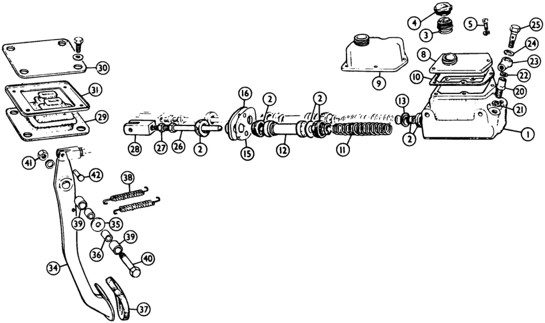 SPRING FOR MASTER CYLINDER