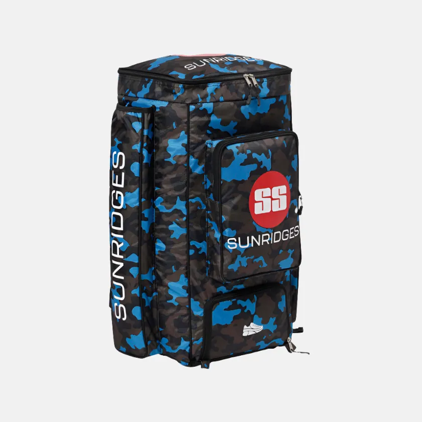 SS Camo Duffle Cricket Kit Bag -Blue