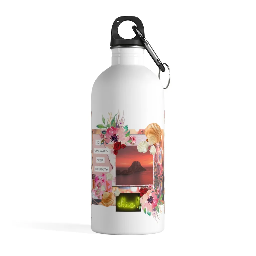 Stainless Steel Water Bottle 'Ibiza life'