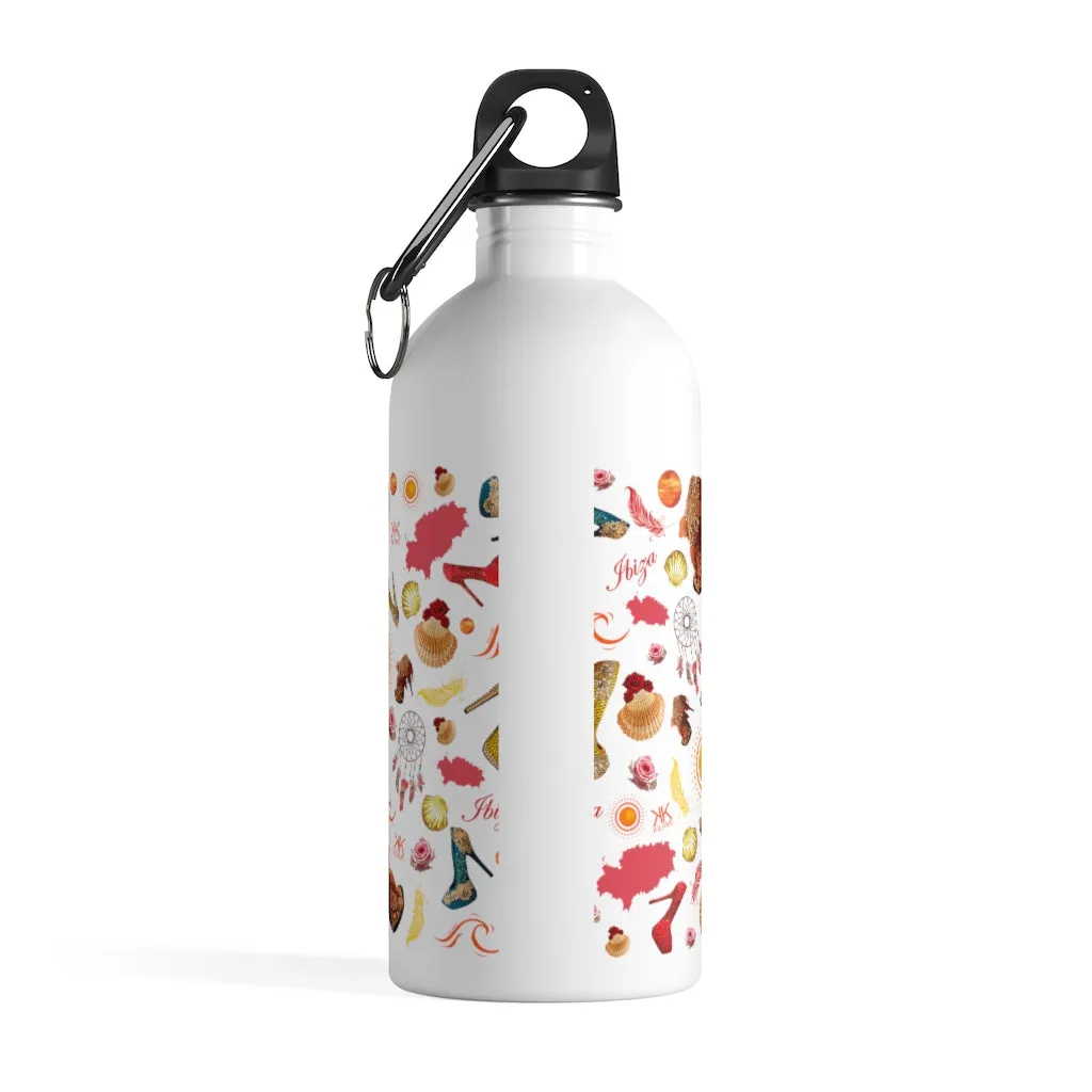 Stainless Steel Water Bottle 'Ibiza life'