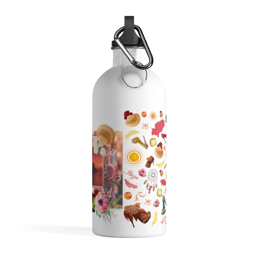Stainless Steel Water Bottle 'Ibiza life'